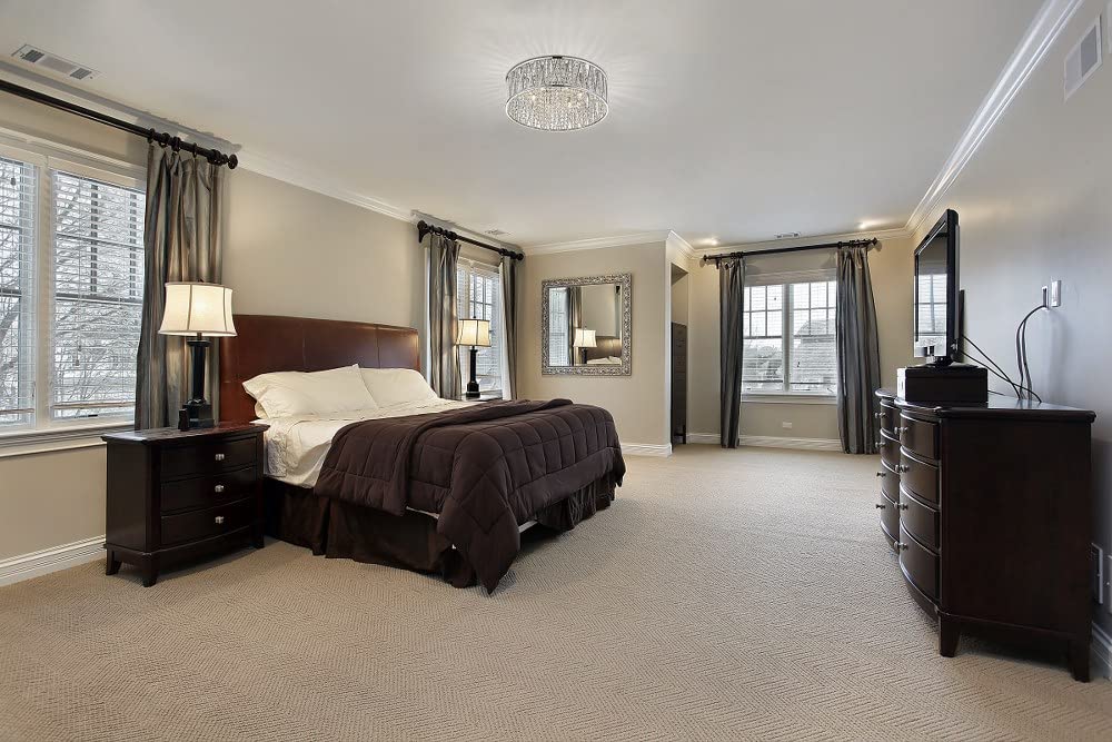 872CH-RF16 6 Light Flush Mount, Chrome