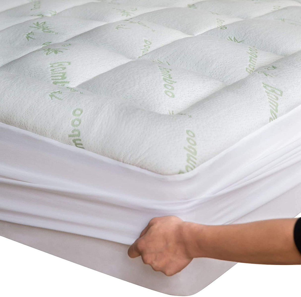 Ultra Soft Twin XL Mattress Topper - Viscose Made from Bamboo Mattress Pad