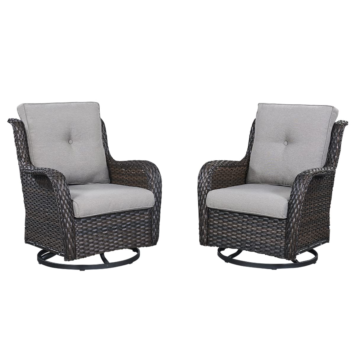 Patio Furniture 5 Pieces Outdoor Furniture Set Wicker Outdoor Sectional Couch with Patio