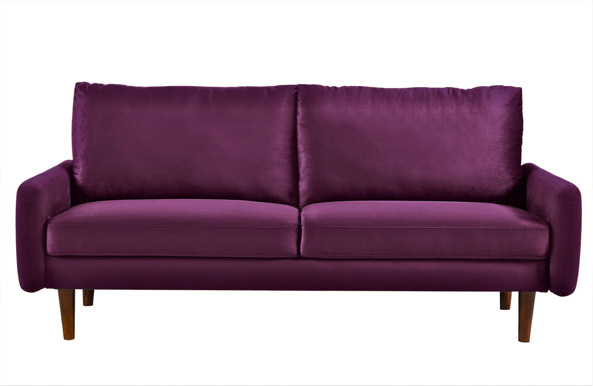 Kent Modern Velvet Sofa, Comfortable 3 Seater Couch for Living Rooms