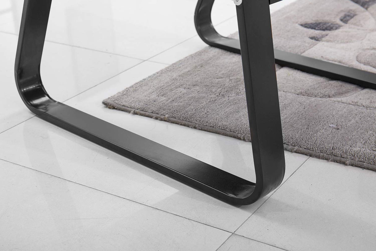 wonline Waiting Room Chair with Armrest PU Leather Office Furniture Bench, Office Guest Seating Lobby Conference Reception Chairs for Airport Clinic Hospital Bank Salon Barber(Black)