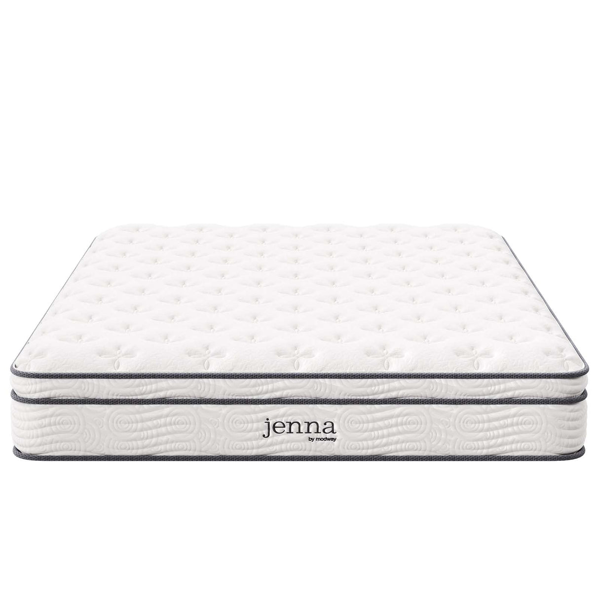 Jenna Innerspring and Foam Mattress-10-Year Warranty, Queen, White