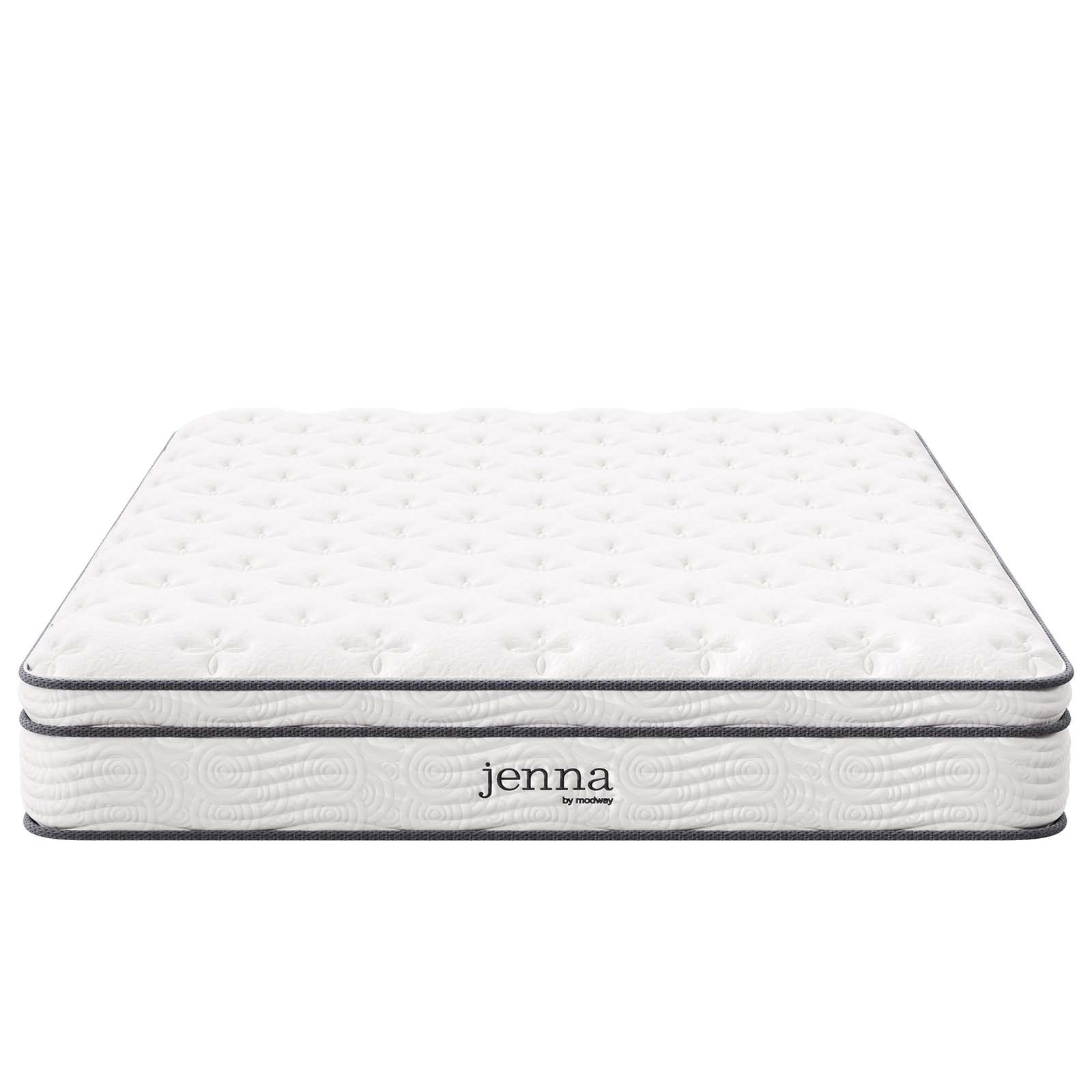 Jenna Innerspring and Foam Mattress-10-Year Warranty, Queen, White