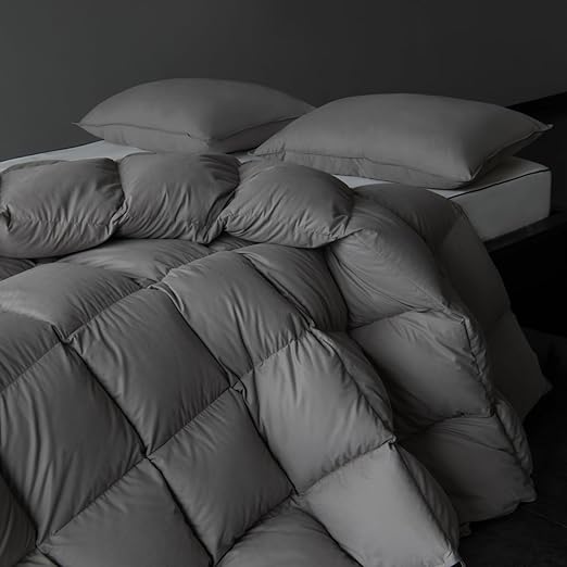 Goose Feathers Down Comforter King Size, Luxury All Season Duvet Insert