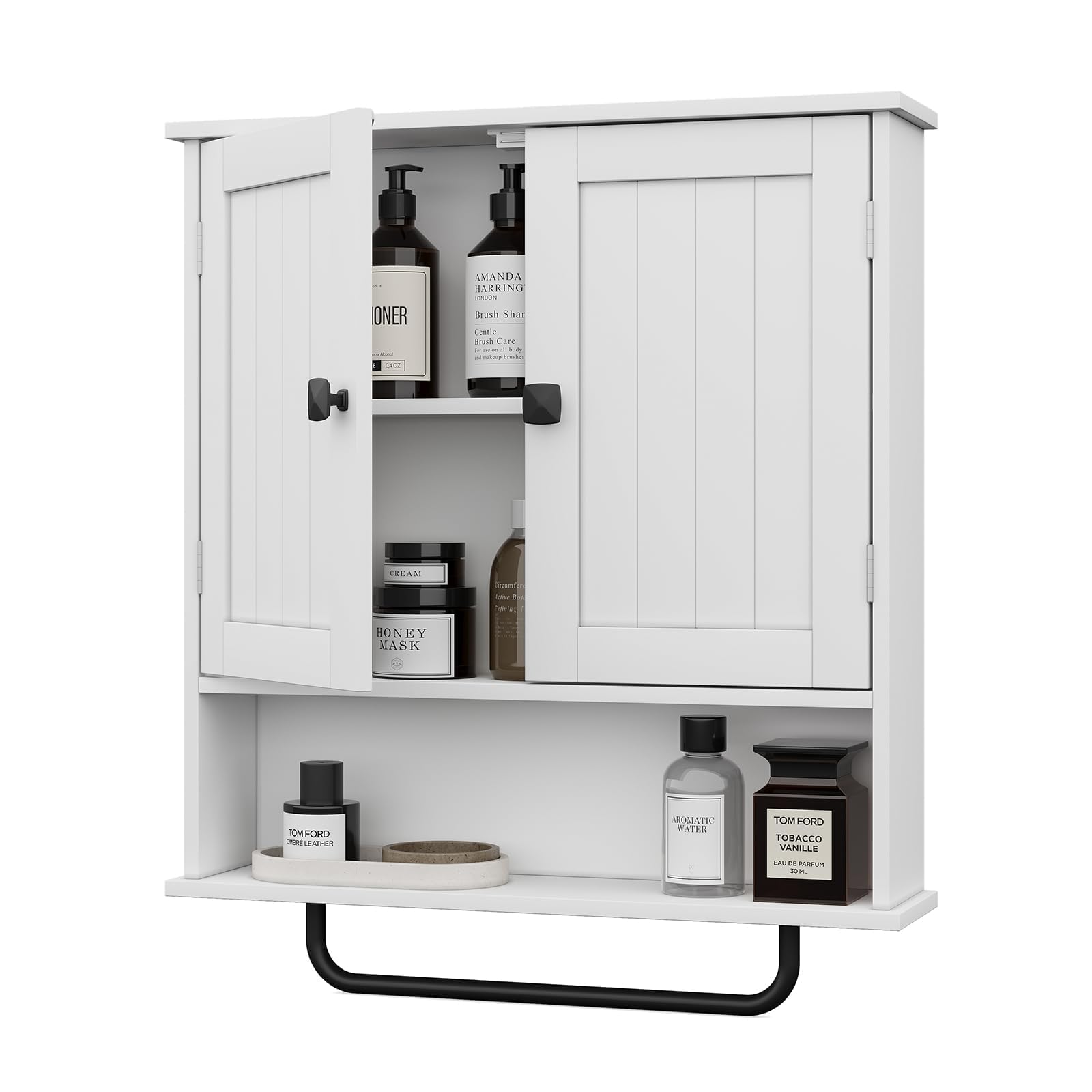 Bathroom Cabinet Wall Mounted Medicine Cabinets with Towels Bar