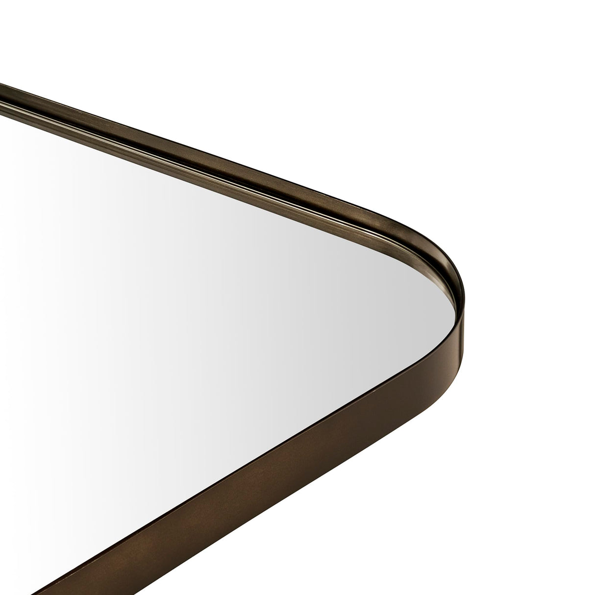 Oil Rubbed Bronze Rounded Rectangle Bathroom Vanity Wall Mirror