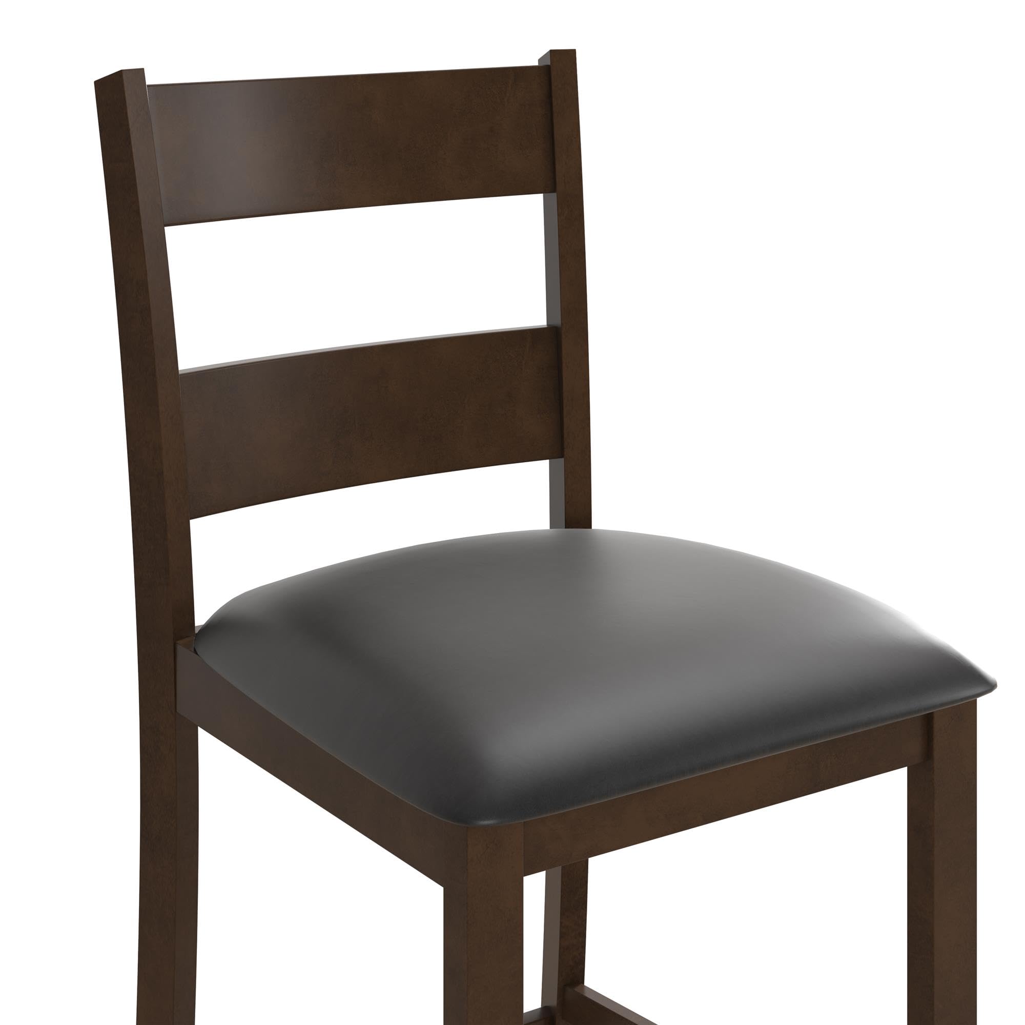 Counter Height Dining Table and Chairs Set, Espresso