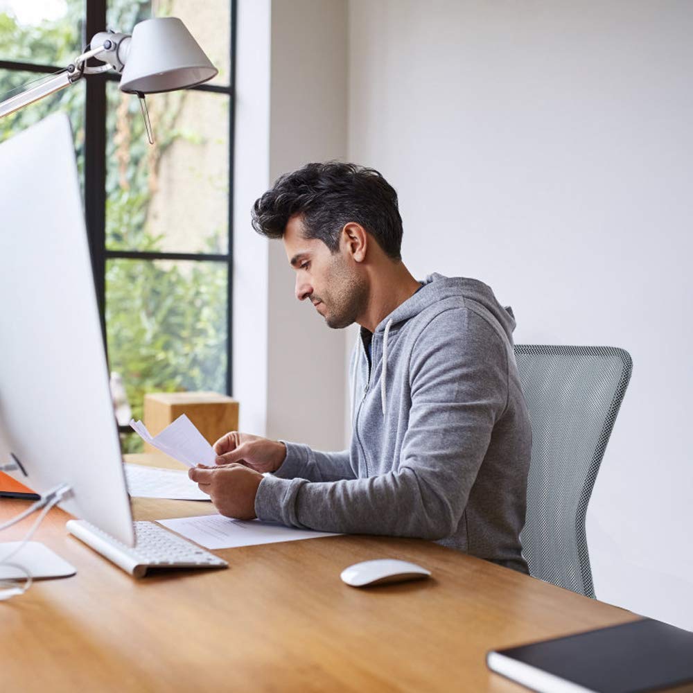 Simple Mesh Office Chair, Ergonomic Office Chair Armless Home Office Chair Adjustable