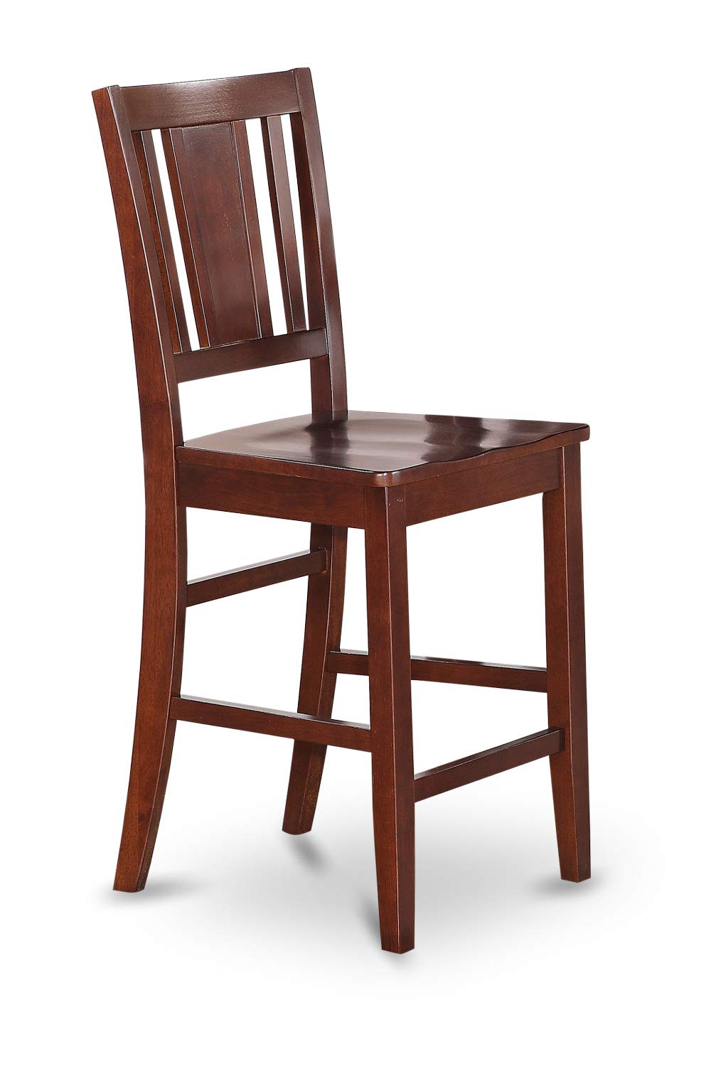 Furniture EDBU5-MAH-W 5 Piece Kitchen Counter Set Includes a Round Dining Table