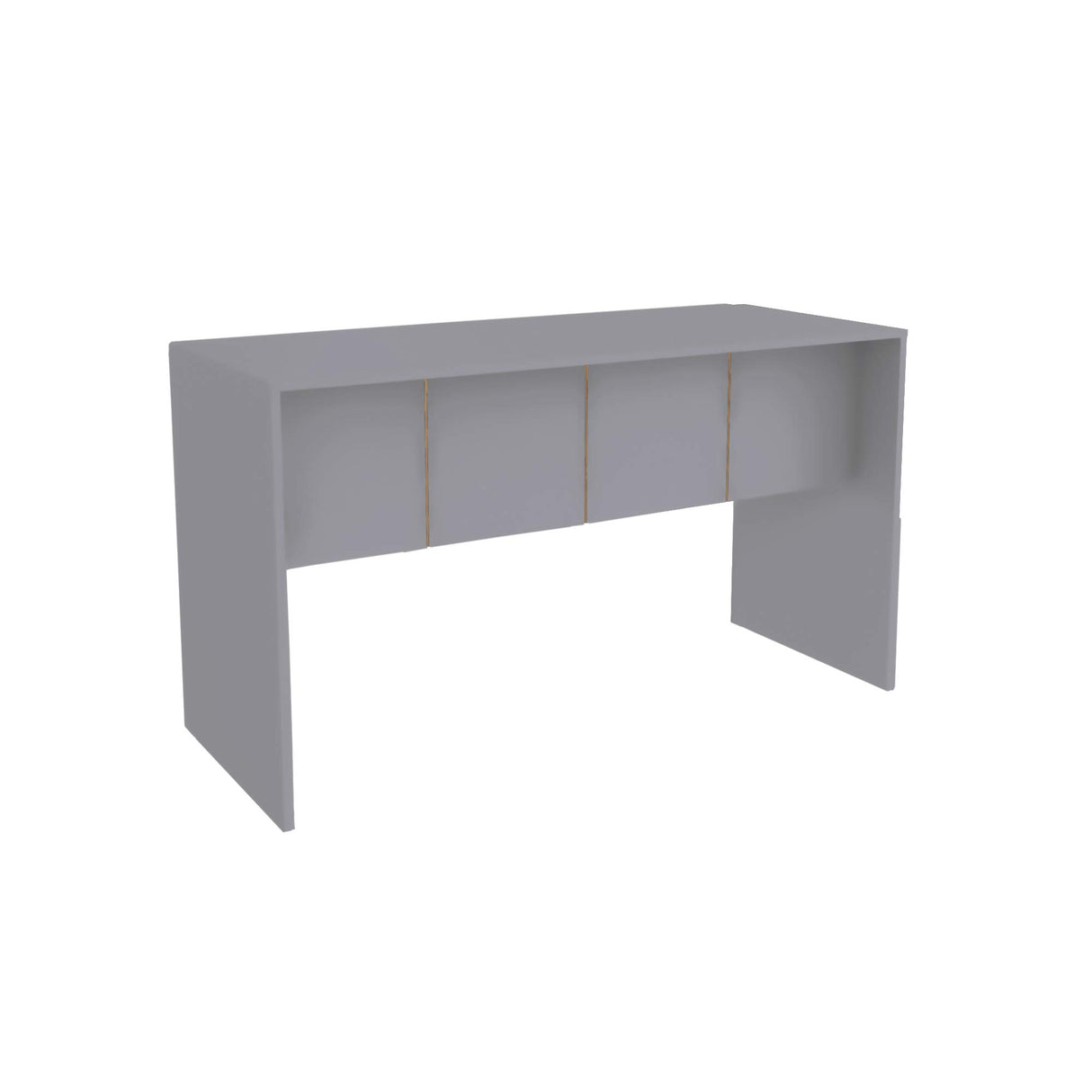 Cornelia 35 Inch Mid-Century Office Desk – Minimalist & Sturdy Grey Table