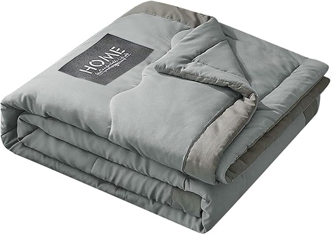 Comforter: Cooling Fiber Quilt for Hot Sleepers & Night Sweats - Lightweight, Soft(D)