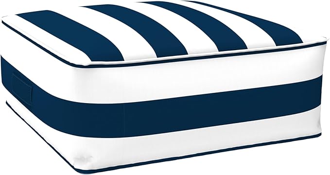 Outdoor Pouf Ottoman, Inflatable Ottomans for Patio, Porch and Beach