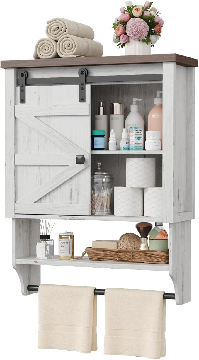 Bathroom Wall Cabinet, Medicine Cabinet, Over Toilet Storage Cabinet