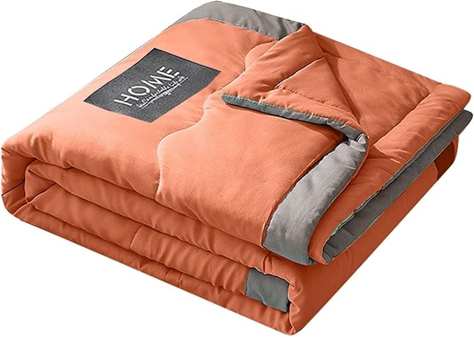 All-Season Comforter: Cooling Fiber Quilt for Hot Sleepers & Night Sweats - Lightweight, Soft(B)