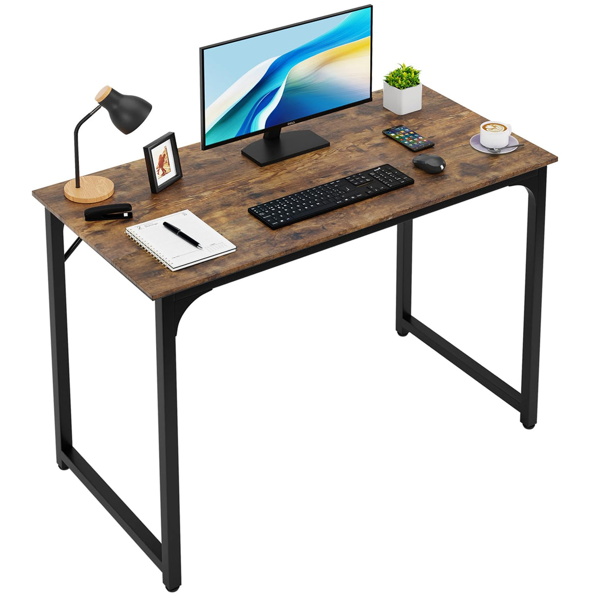 39 inches Computer Desk, Modern Simple Style Desk for Home Office