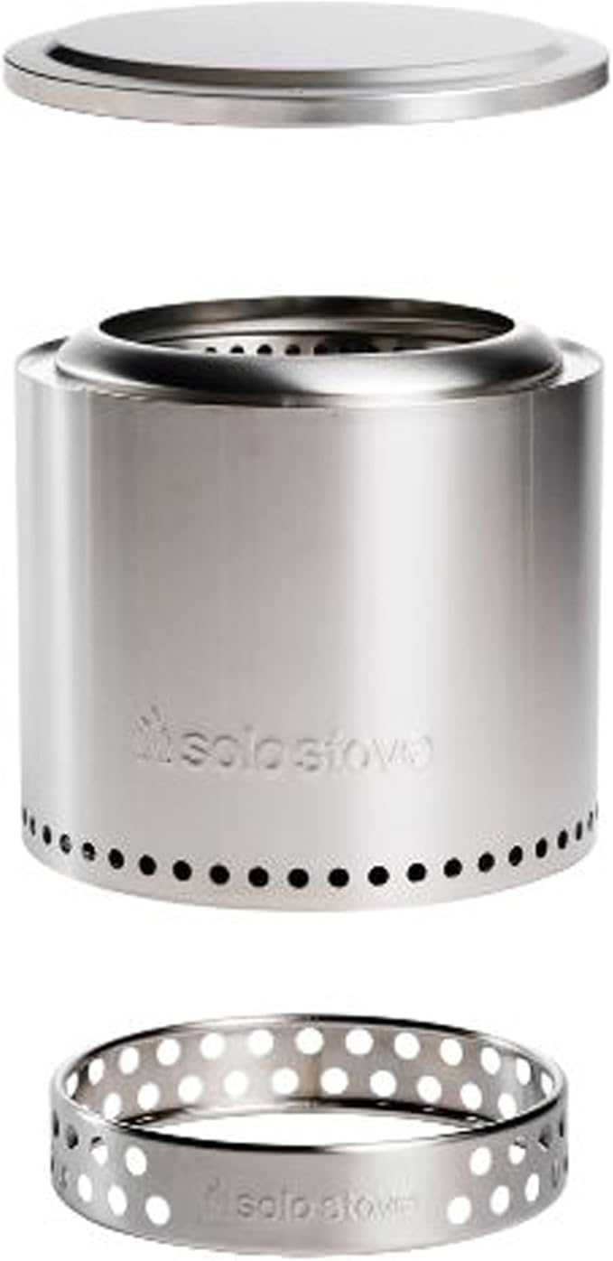 Ranger 2.0 with Stand - 15 Inch Smokeless Portable Fire Pit - Lightweight Outdoor Fireplace with Removable Ash Pan, Stainless Steel, Carry Case Included, Ideal for 2-4 People, 16.5 lbs