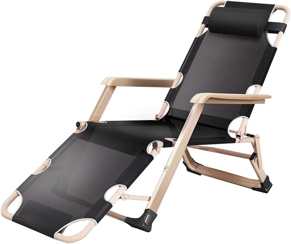 Outdoor Folding Adjustable Patio Lounge Recliners Garden Bed Reclining Chair