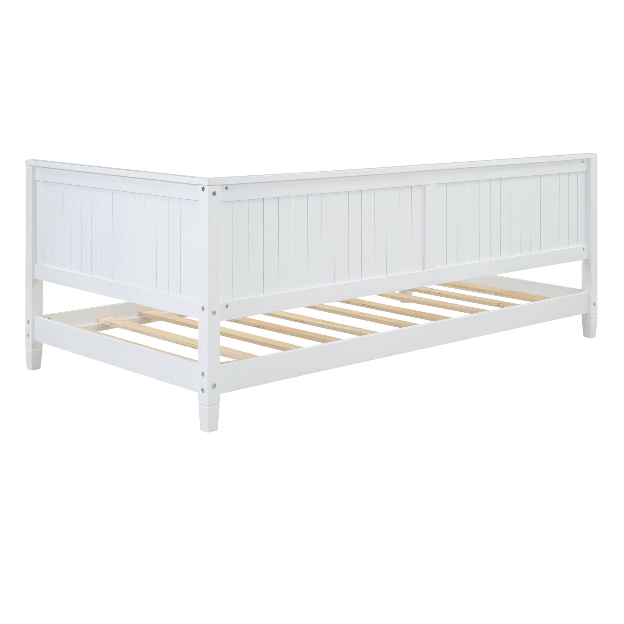 Wood Daybed for Comfort & Versatility, Perfect Sofa Bed Design, Classic White Finish