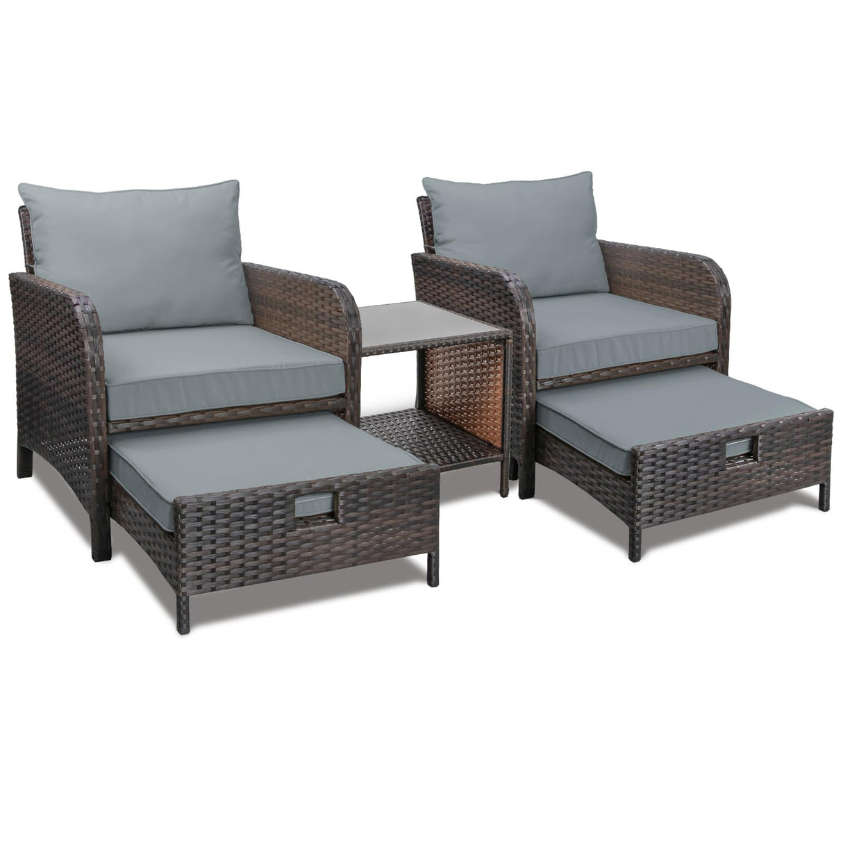 Balcony Furniture 5 Piece Patio Conversation Set