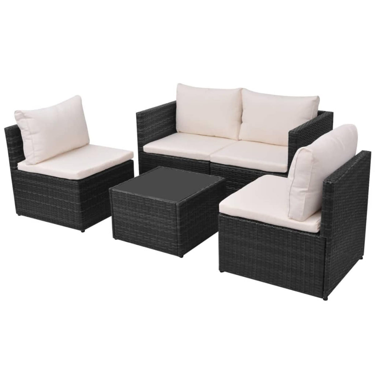 5 Piece Patio Set with Cushions Patio Furniture Sets Outdoor Sectional Furniture