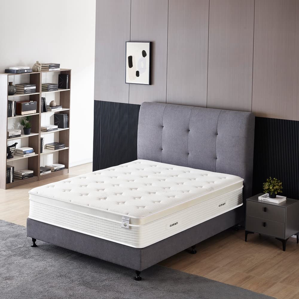 Twin Size Mattress - 12 Inch Cool Memory Foam & Spring Hybrid Mattress