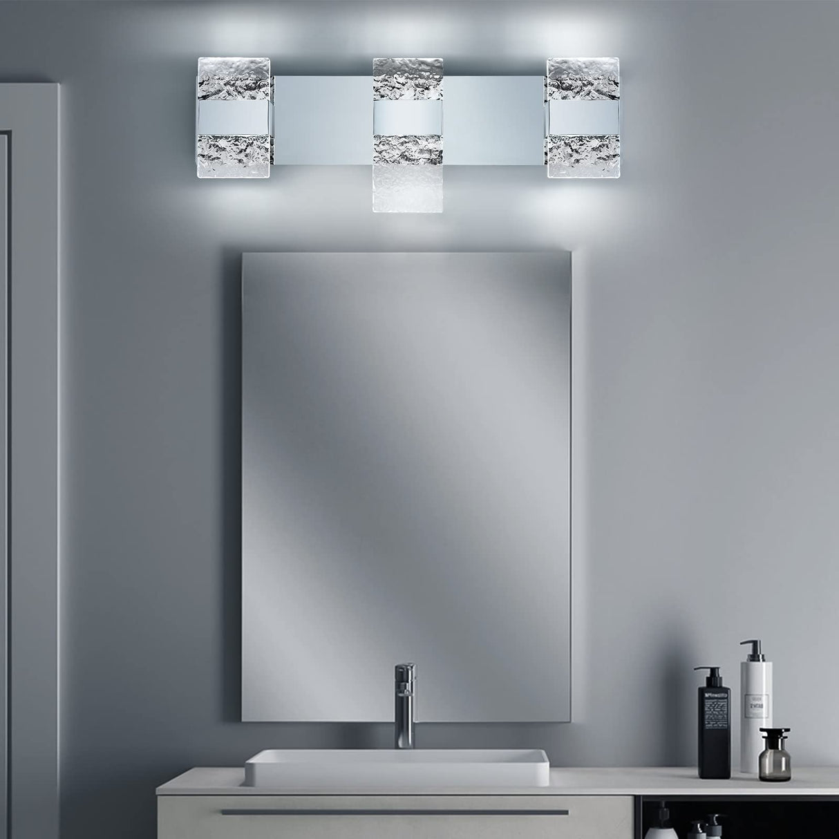 Bathroom Lighting Fixtures Over Mirror Dimmable 18W LED Vanity Lights Modern