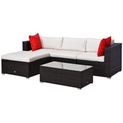 5-Piece Patio Furniture Set with Cushions
