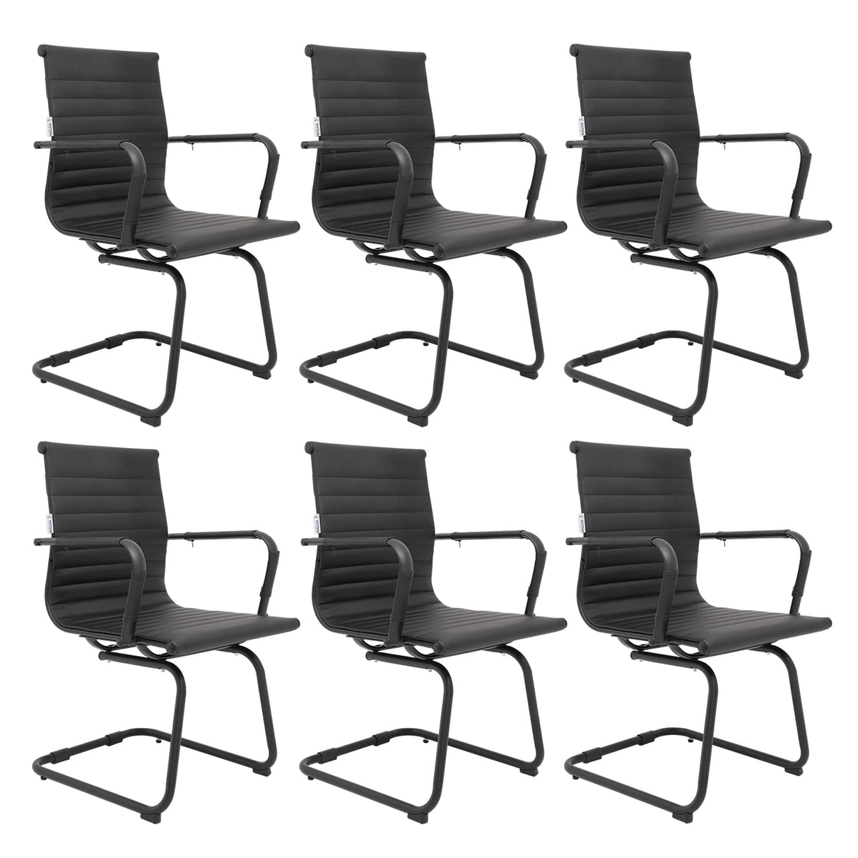 Conference Room Chairs Set of 6, 6 Pack Modern Office Guest Chairs