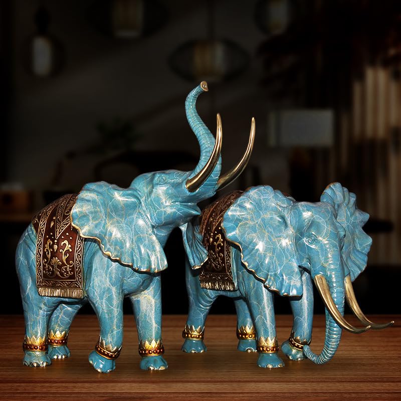 Pure Copper Elephant Statue, Elephant Figurine, Elephant Statues Home Decor