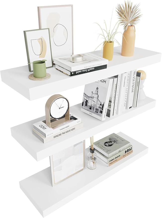 Floating Shelves for Wall Brown Wood Shelf for Bedroom