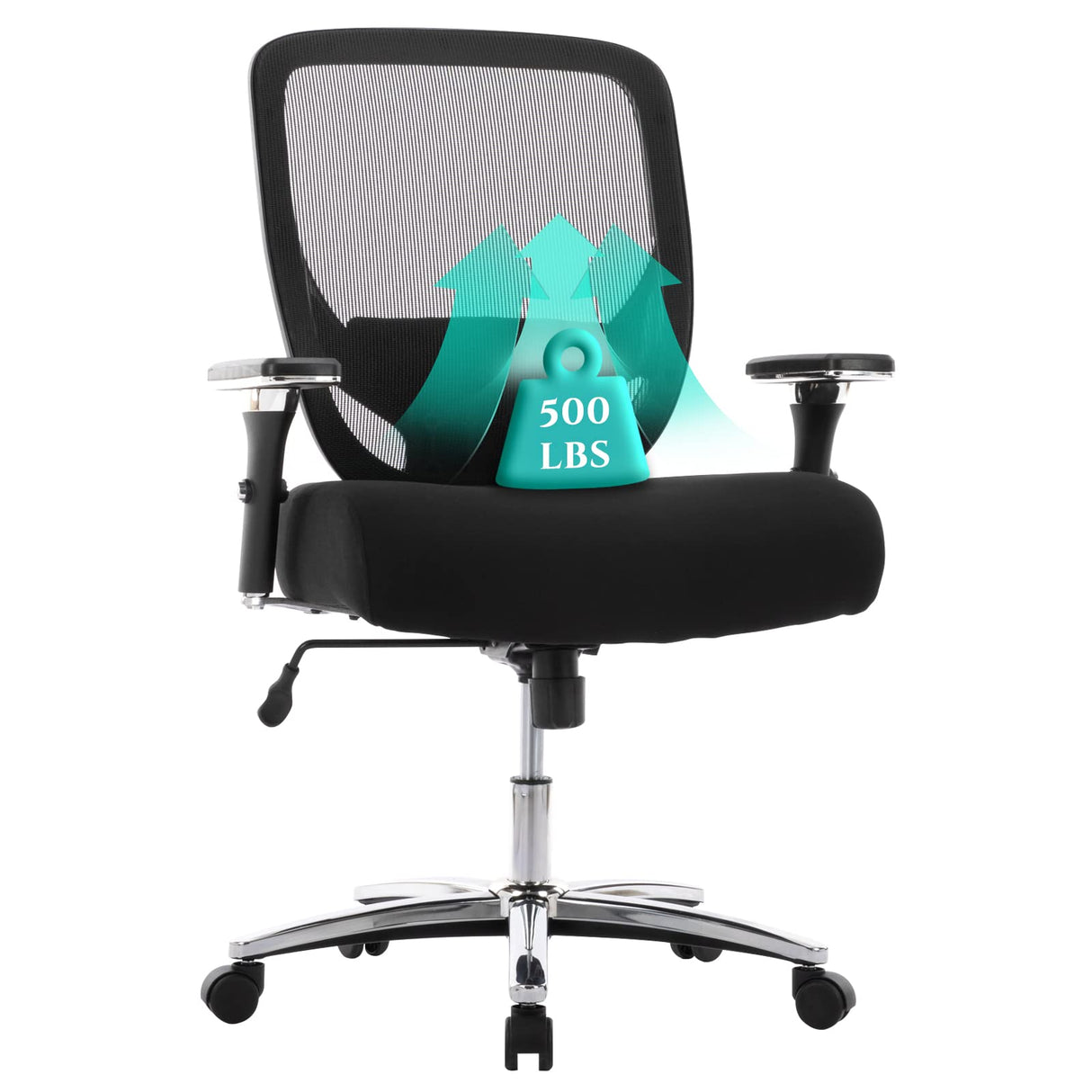 Big and Tall Office Chair 500lbs-Executive Chair for Heavy People, Computer Desk Chair