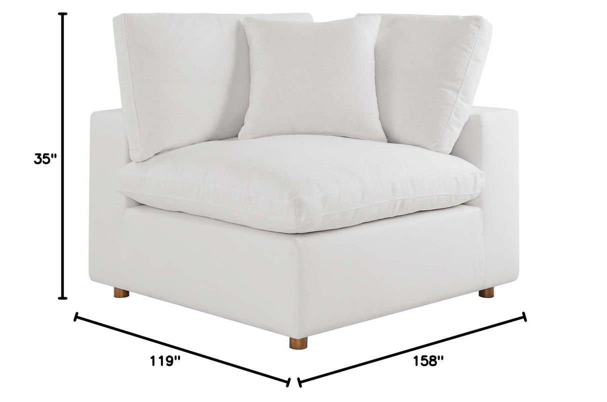 Commix Down-Filled Overstuffed Upholstered 7-Piece Sectional Sofa