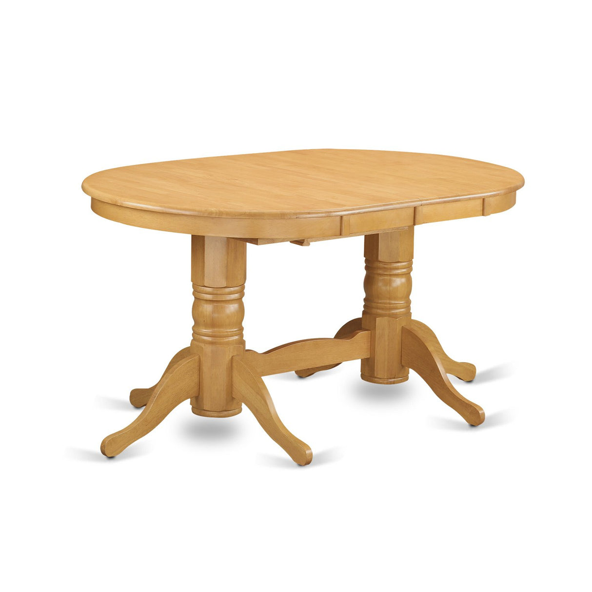 VAPO9-OAK-C 9 Piece Dining Table Set Includes an Oval Wooden Table with Butterfly Leaf