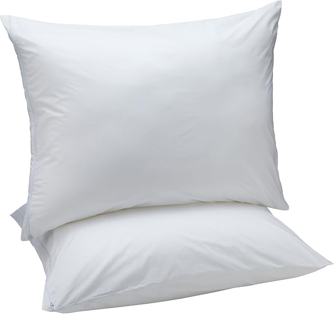 Down Alternative Bed Pillows, Medium Density For Back and Side Sleepers, King, 2-