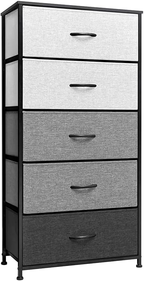 Vertical Dresser Storage Tower - Sturdy Steel Frame