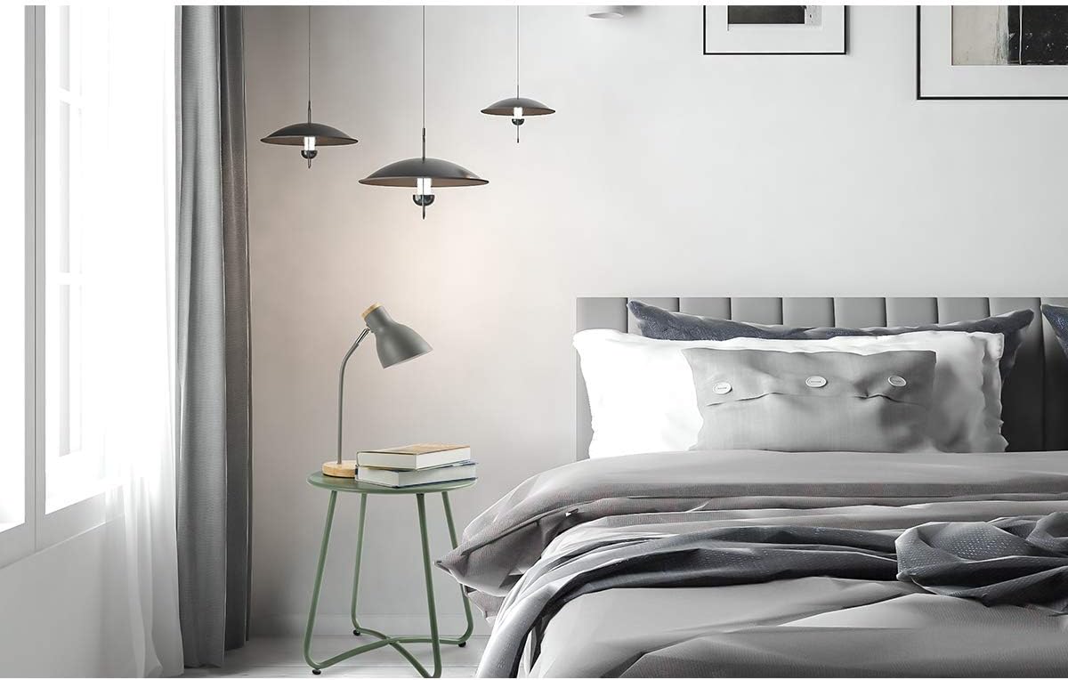 Small Round Patio Metal Side Snack Table