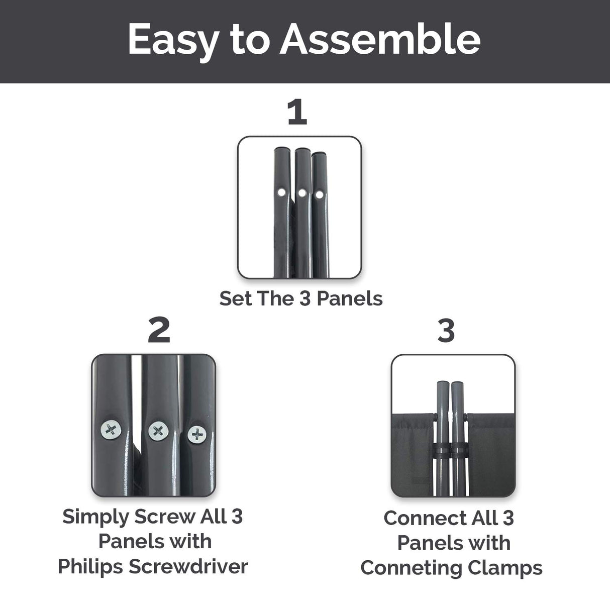 Room Divider – Folding Partition Privacy Screen for School, Church, Office