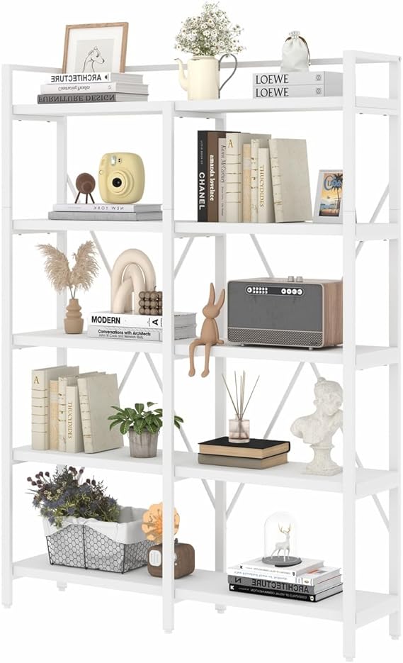 5 Tier Industrial Bookshelf