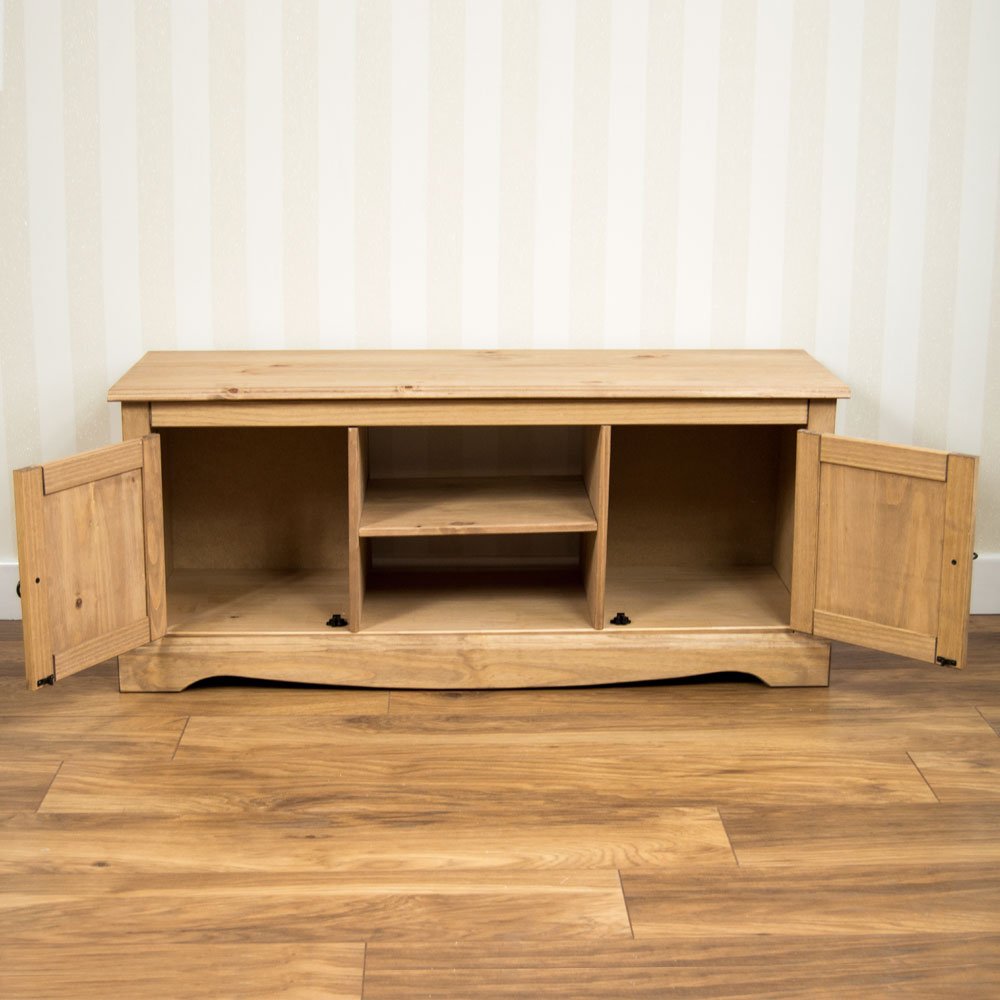 Corona 2 Door TV Cabinet with 2 Shelves