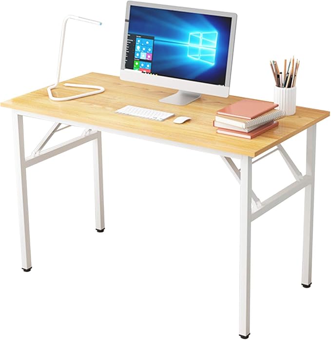 Folding Desk Computer Desk 47inches Large No Install Needed Folding Table Workstation