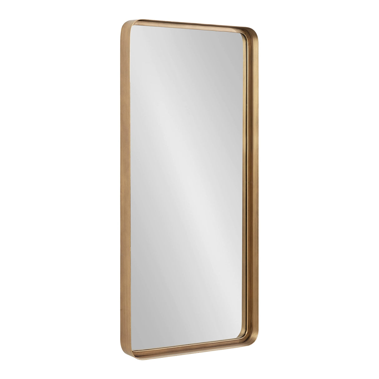 Armenta Modern Soft Rectangle Metal Framed Mirror