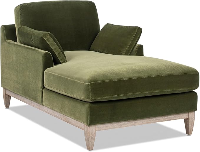 Pasadena 75.5" Modern Farmhouse Sofa, Olive Green Performance Velvet