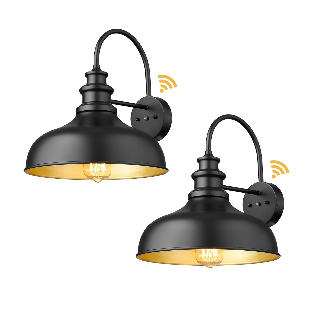 Dusk to Dawn Outdoor Gooseneck Barn Light Outdoor Wall Sconce Farmhouse Exterior Lighting F