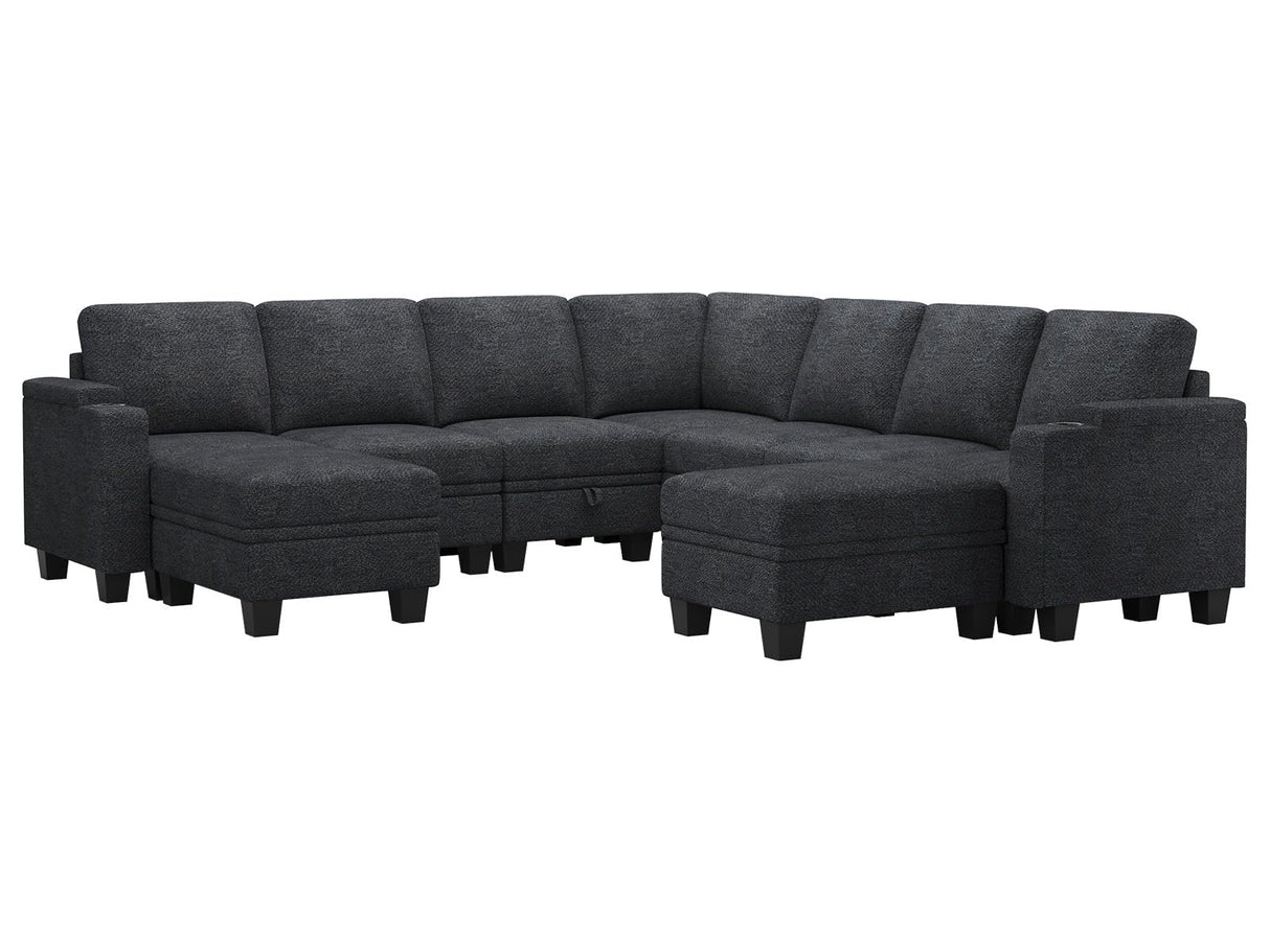 Sofa Couch with Storage U Shape Convertible Corner Couches for Living Room