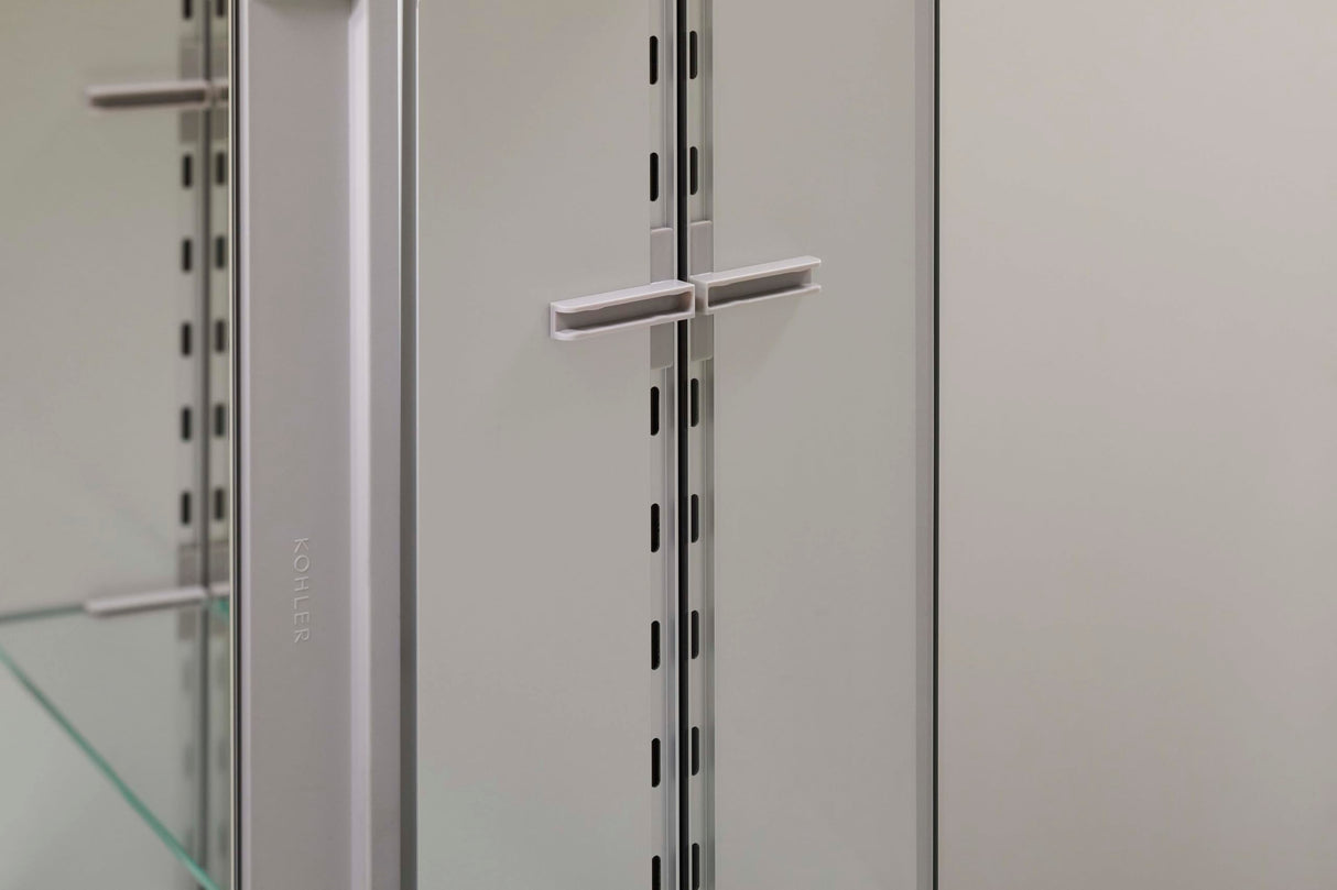 Embark Medicine Cabinet, Deep Storage with Adjustable Shelves and Arch Mirrored Door,