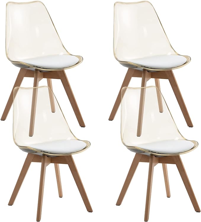 Dining Chairs Set of 4, Acrylic