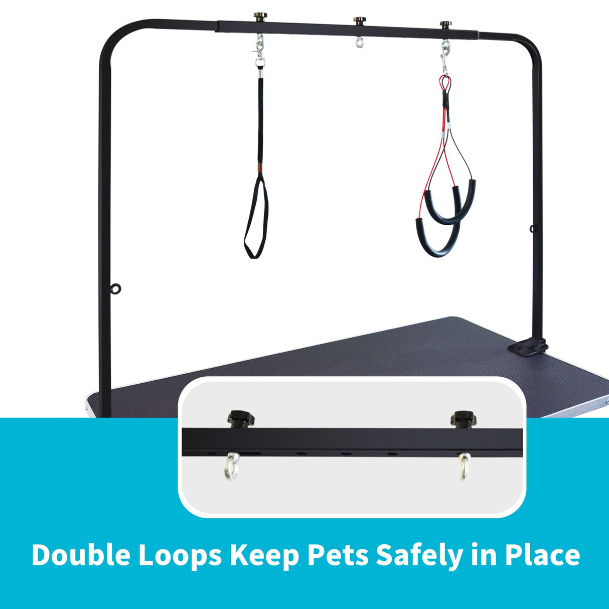 46-Inch Heavy Duty Dog Grooming Table for Large Pets