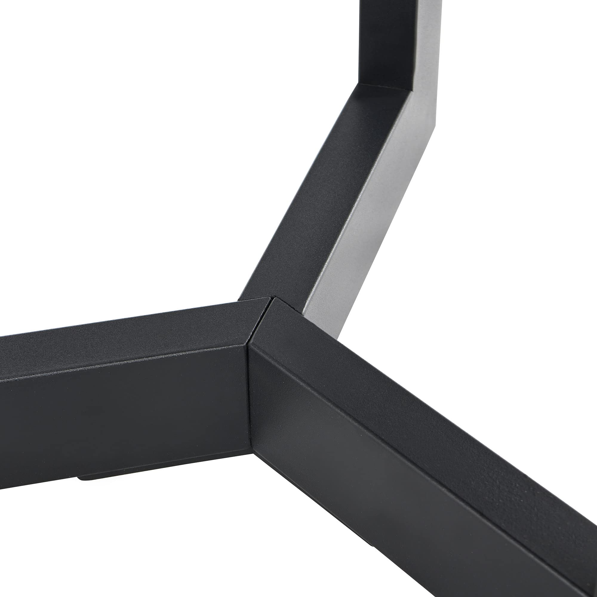 Round End Table with Storage, Solid Wood Sofa Side Table with Metal Frame