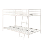 Junior Twin over Twin Bunk Bed, Space-Saving Design, Metal Frame