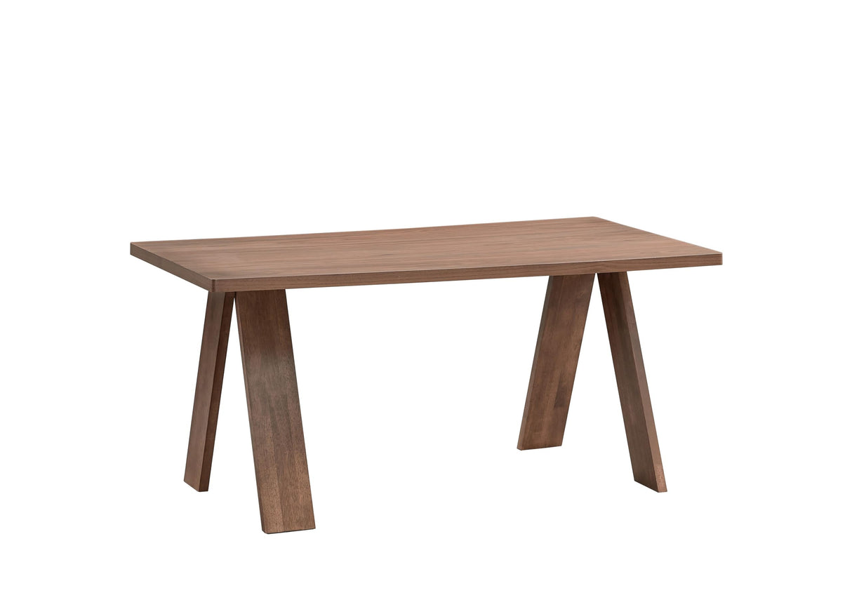 Sarha Walnut Rectangular Dining Table - Modern Mid-Century Design